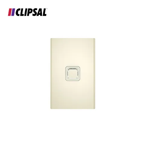 Clipsal Iconic Styl Switch Plate Skin - Vertical/Horizontal 1 Gang 82,0 x 126.0 x 8.5 mm Gold - Surabaya