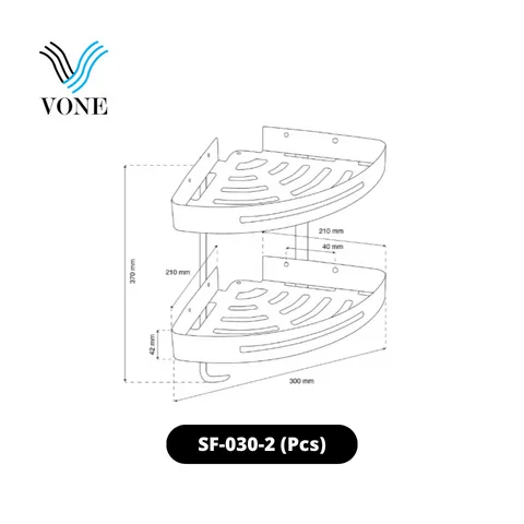 Vone Corner Shelf SF-030-2