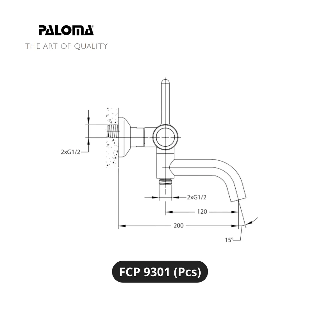 Paloma FCP 9301 Kran Shower Bathtub