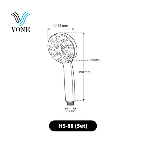Vone Hand Shower HS-88 Set - Surabaya