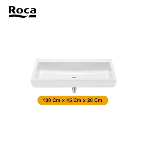 Roca Wall-hung vitreous china basin / Square