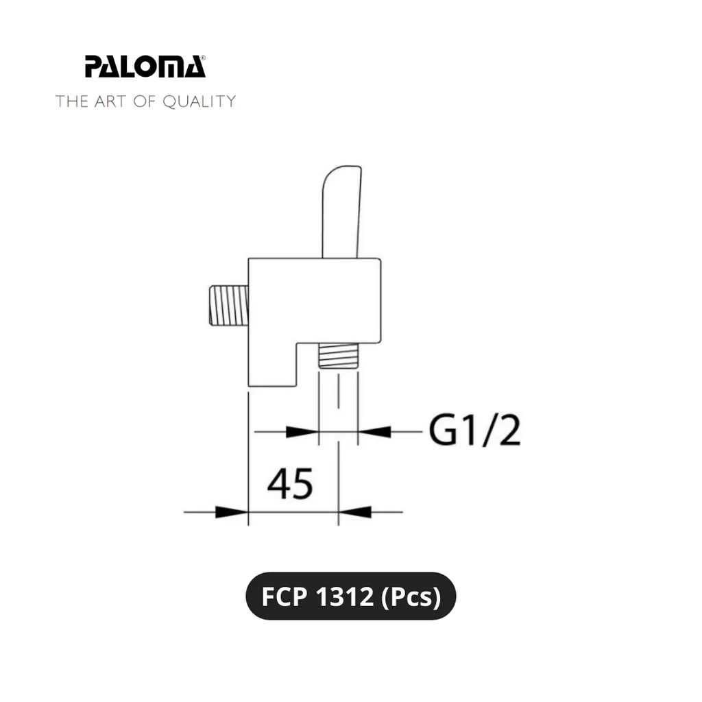 Paloma FCP 1312 Stop Kran Shower Dinding Pcs - Surabaya