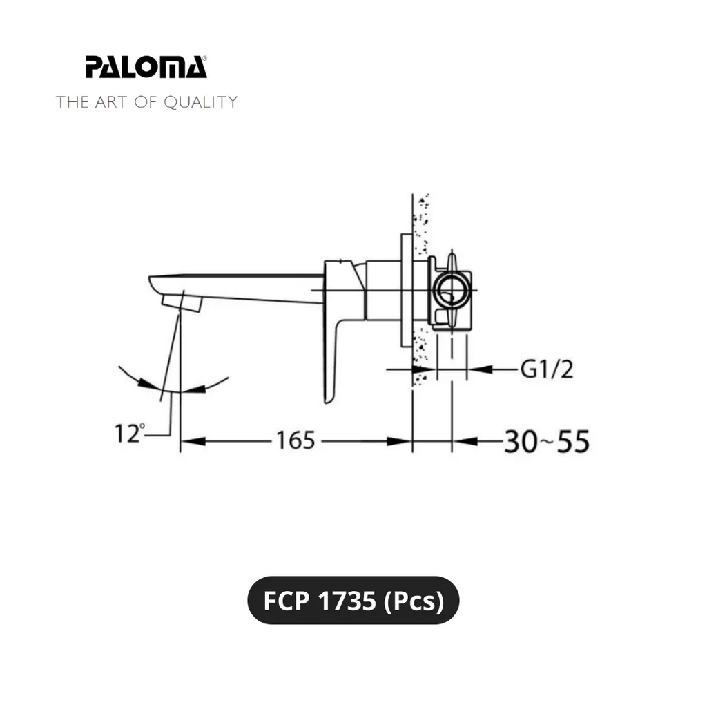Paloma FCP 1735 Kran Wastafel