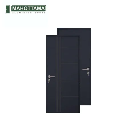 Mahottama Mas40 Dark Grey- Pintu Aluminium 80 x 200 80 x 200 Cm Kanan - Surabaya
