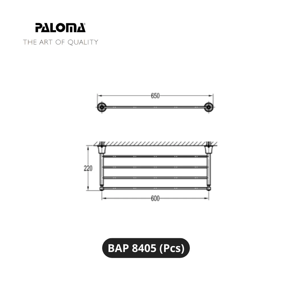 Paloma BAP 8405 Gantungan Handuk Dinding Pcs - Surabaya