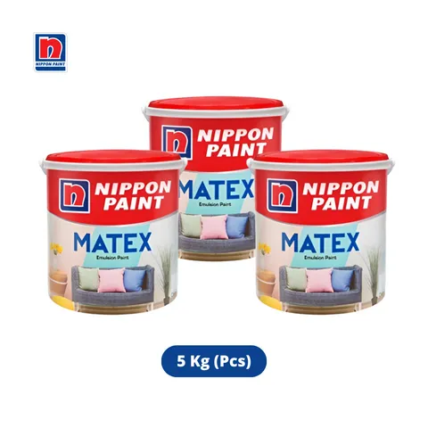 Nippon Paint Matex Emulsion Paint 5 Kg 814-White - Al Inayah
