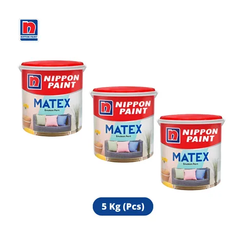 Nippon Paint Matex Emulsion Paint 5 Kg 814-White - Al Inayah
