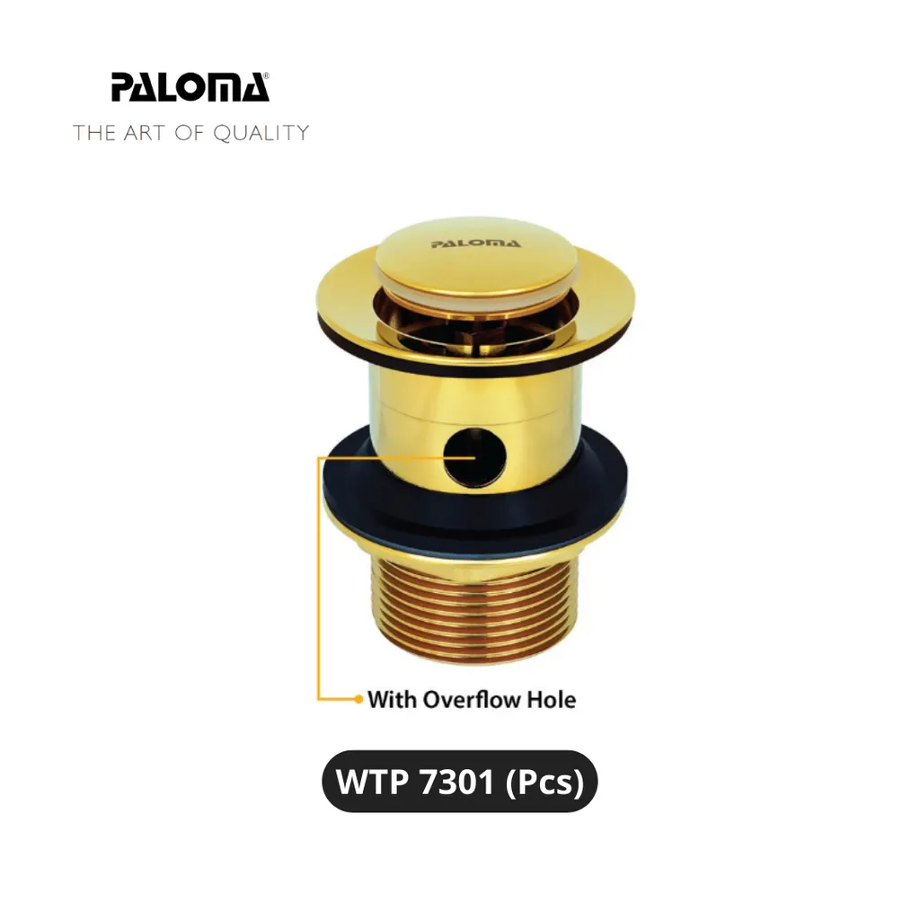 Paloma WTP 7301 Drain Pop-up Plug With Overflow