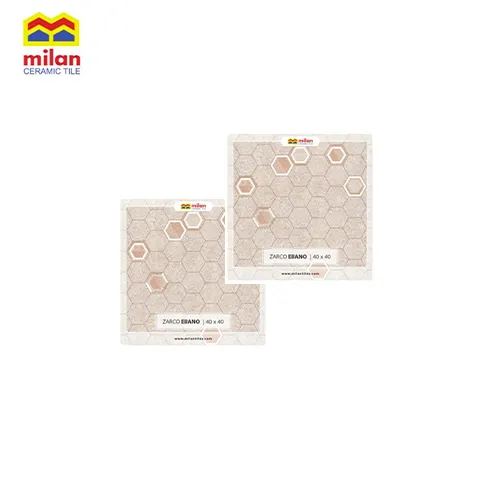 Milan Zarco Ebano 40X40 Keramik Motif Hexagonal