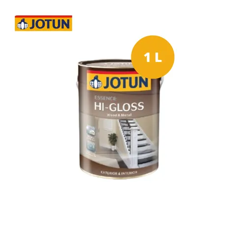 Jotun Essence Hi-Gloss Cat Kayu & Besi 1 Liter 9938-Blackened Blac - Murah Makmur Cipanas