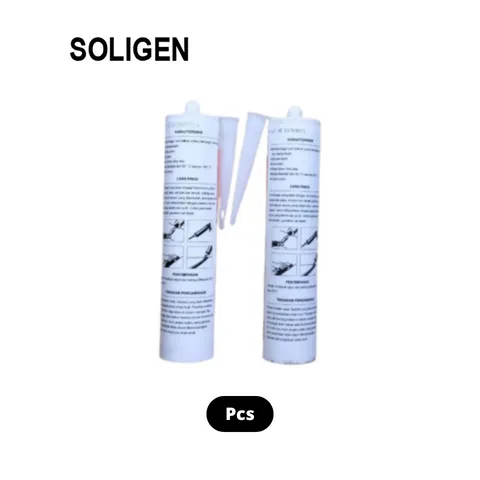 Soligen Lem Kaca Botol Hitam 350 Gram - Sinar Niaga Jaya