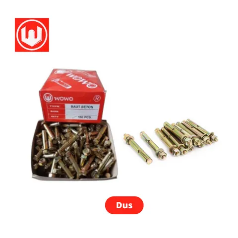 Wowo Dynabolt 10 mm x 50 mm Dus 10 mm x 50 mm - Sinar Gemilang
