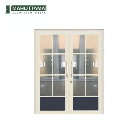 Mahottama Mas33 Dark Grey Ivory - Pintu Aluminium 174 x 215 175 x 215 Cm - Surabaya