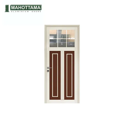 Mahottama Mas34 Brown Ivory - Pintu Aluminium 90 x 215 Cm 90 x 215 Cm Kiri - Surabaya