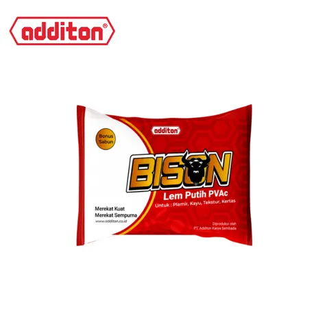Additon Bison Lem Putih PVAc Pcs 750 Gram - Sinar Abadi