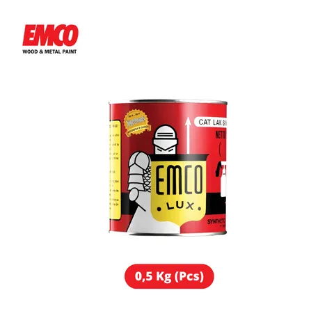 Emco Cat Kayu & Besi Segitiga 0,5 Kg Putih - Darma Bakti Senenan