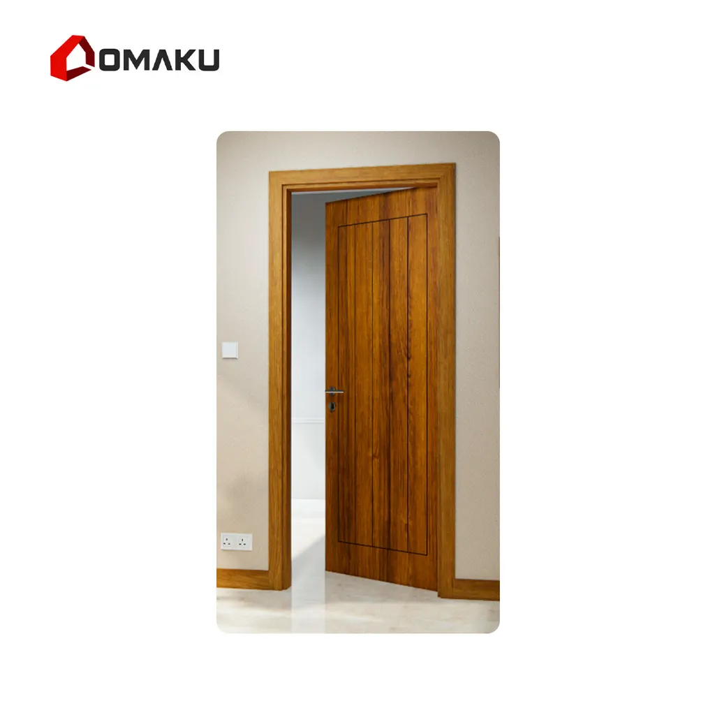 Omaku Pintu Bima 820 mm x 2100 mm x 36 mm Stain Cherry Wood - Surabaya