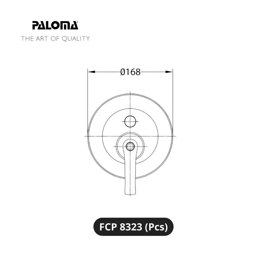 Paloma FCP 8323 Stop Kran 4-Way Tanam Dinding Pcs - Surabaya