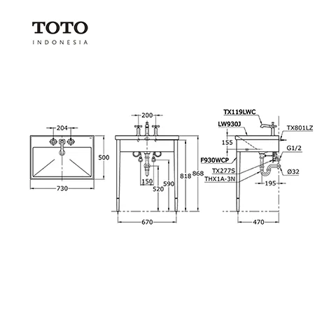 TOTO WENZAL LW 930 J / F 930 WCP