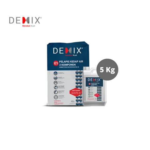 Demix E1 Pelapis Kedap Air Waterproofing 5 Kg Jerigen - Surabaya
