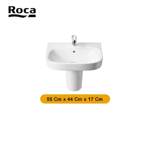 Roca Wall-hung vitreous china basin 1 (Debra) 55 Cm x 44 Cm x 17 Cm - Surabaya
