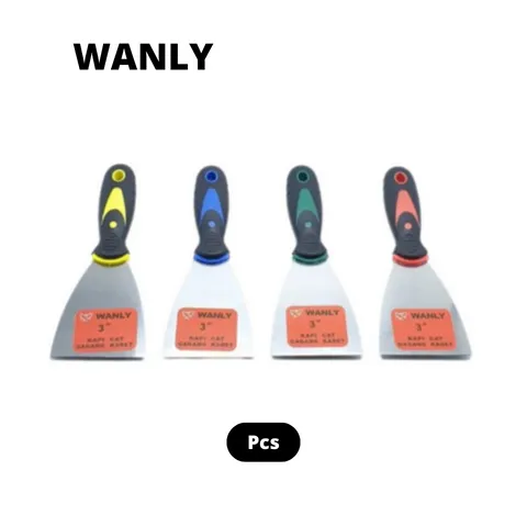 Wanly Kapi Besi Gagang Karet 2,5" Hijau - Surabaya
