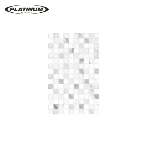 Platinum Keramik Bulgary Grey Embossed 25 Cm x 40 Cm - Surabaya