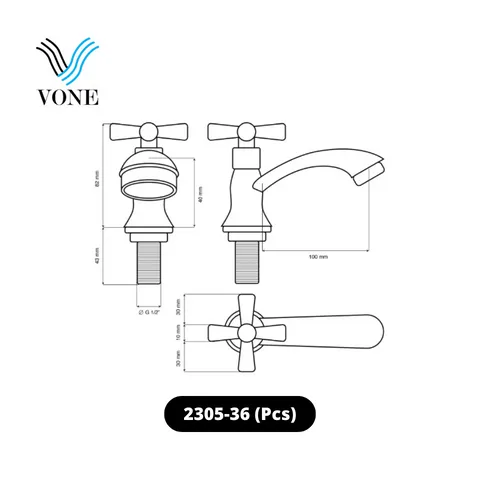 Vone Kran Wastafel 2305-36 Pcs - Surabaya