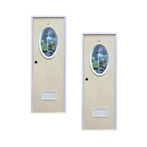 Pintu PVC Kaca Oval