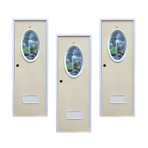 Pintu PVC Kaca Oval