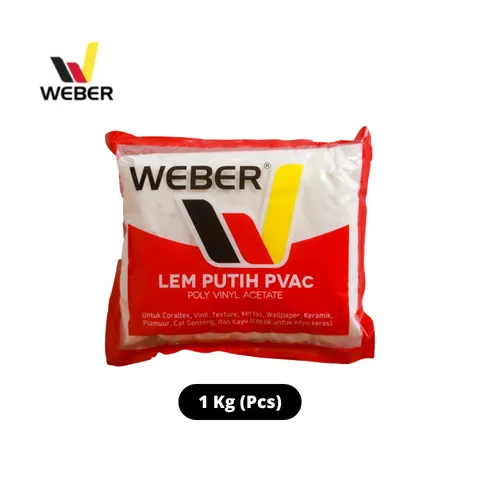 Weber Lem Putih PVAC 1 Kg 1 Kg - Boma Jaya