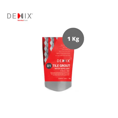 Demix D1 Tile Grout Tahan Air 1 Kg Cement Grey - Surabaya