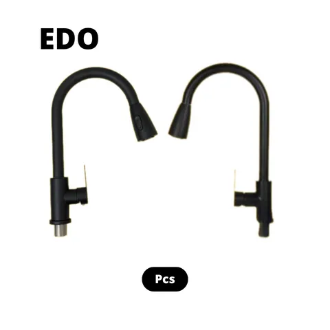 EDO Kran Sink Panjang Hitam ½" - Al Inayah