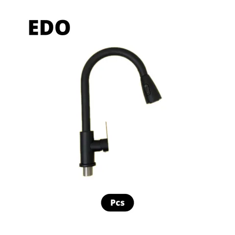 EDO Kran Sink Panjang Hitam ½" - Al Inayah