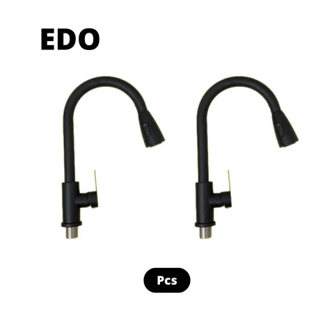 EDO Kran Sink Panjang Hitam ½" - Al Inayah