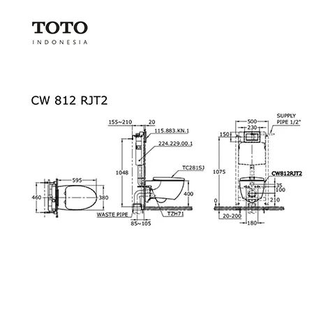 TOTO LE MUSE CW 812 REJT2