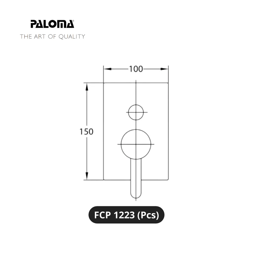 Paloma FCP 1223 Stop Kran 4-Way Tanam Dinding Pcs - Surabaya
