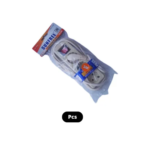 SunFree Stop Kontak Kabel 3 Lubang Pcs - Surabaya