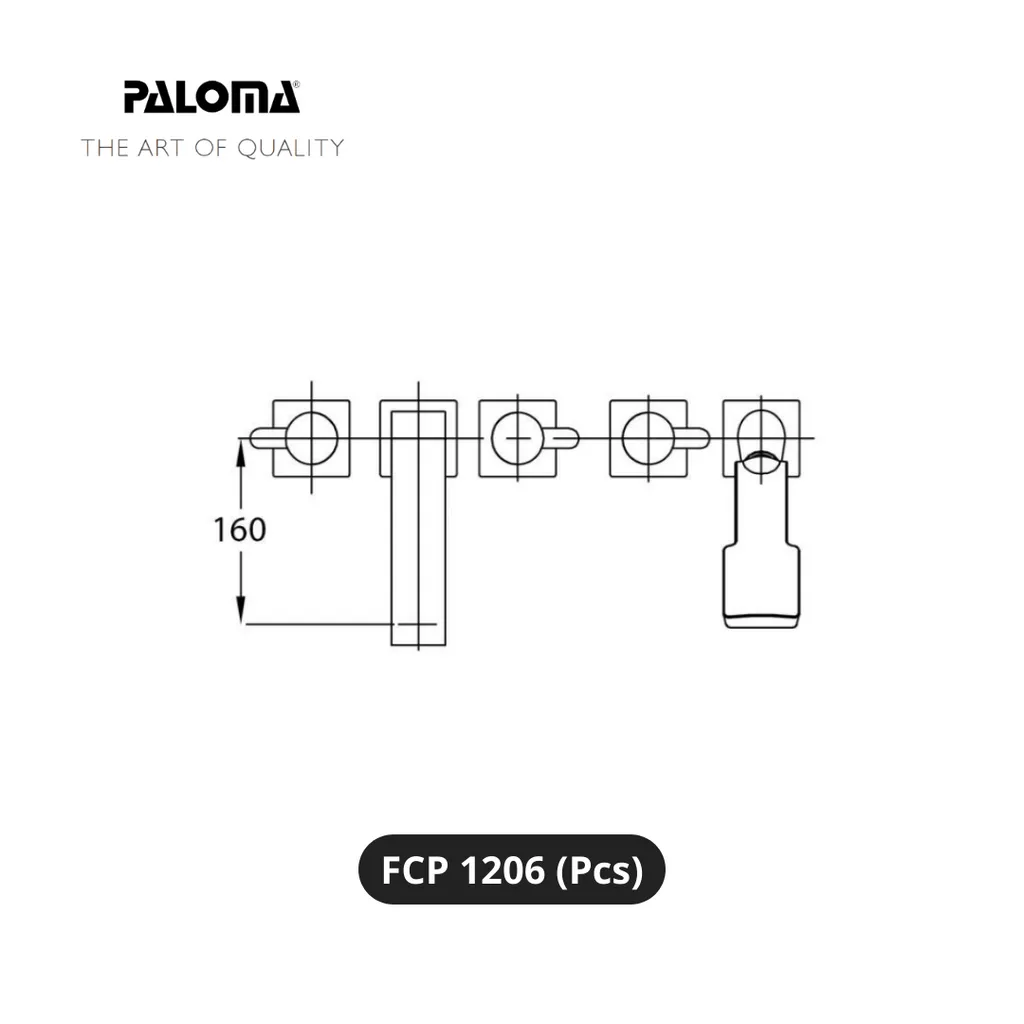 Paloma FCP 1206 Kran dan Shower Bathtub Pcs - Surabaya
