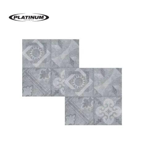 Platinum Keramik Angelo Grey Decor 40 Cm x 40 Cm - Surabaya