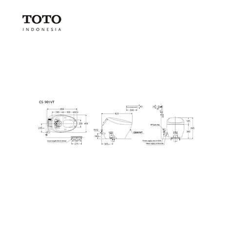 TOTO Neorest NX2 CS 901 KVT 56.5 Cm - Surabaya