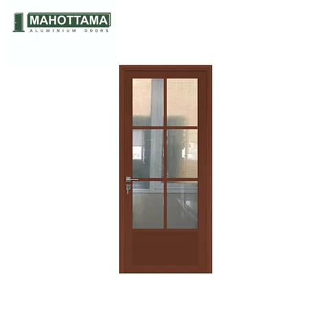 Mahottama Mas32 Brown - Pintu Aluminium 80 x 200 Cm 80 x 200 Cm Kiri - Surabaya