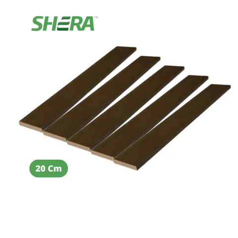 Shera Floor Plank Straight Panel Lantai 25x200x3000 15 Cm Brown Wenge - Surabaya