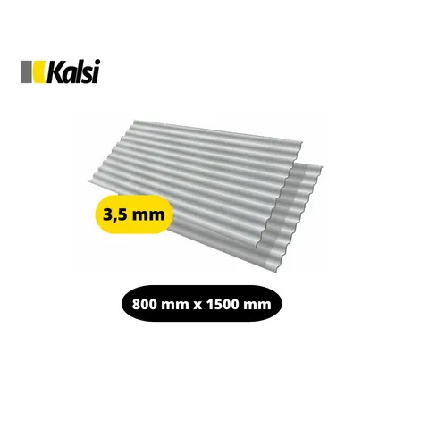Kalsi Eter Asbes Gelombang 11 1500 mm x 800 mm Lembar - Surabaya