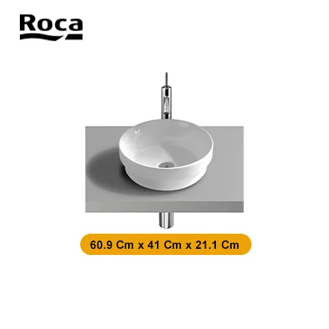 Roca Over countertop vitreous china basin (Loop) 39.5 Cm x 27 Cm - Surabaya