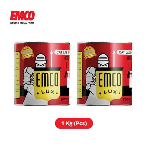 Emco Cat Kayu & Besi Bintang 1 Kg Hitam Doff - Mitra Ploso