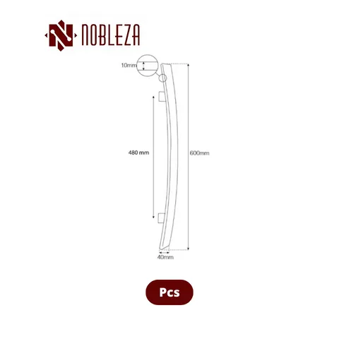 Nobleza Pull Handle Prime Circinus Black