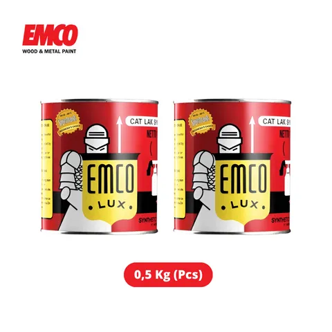 Emco Cat Kayu & Besi Bintang 0,5 Kg Putih - Darma Bakti Senenan