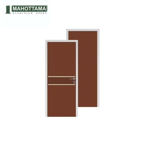 Mahottama Mas 13 Brown Ivory - Pintu Aluminium 80 x 200 80 x 200 Cm - Surabaya