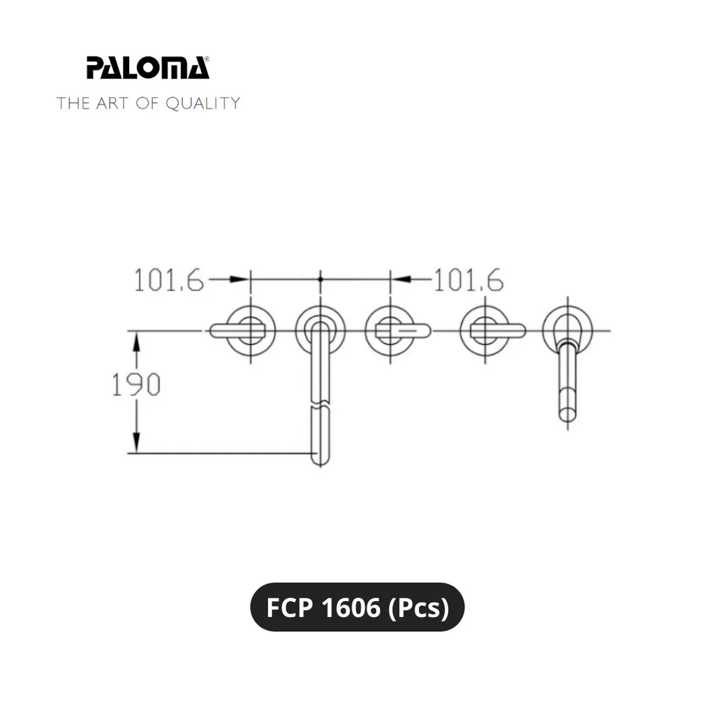 Paloma FCP 1606 Kran dan Shower Bathtub Pcs - Surabaya